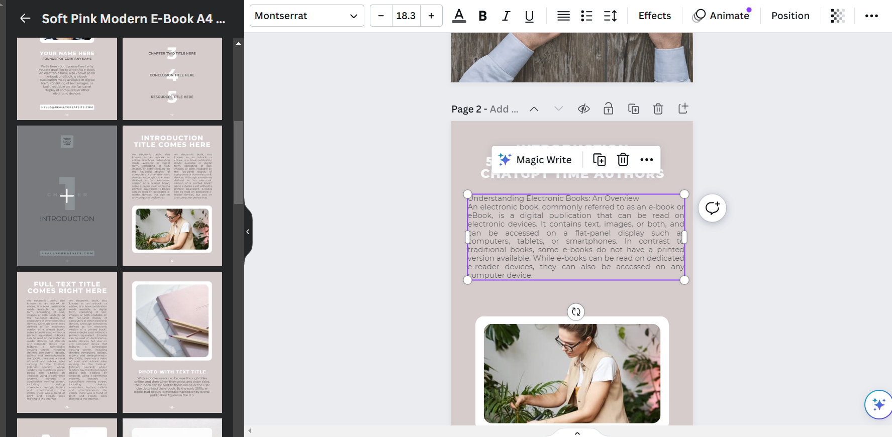 Brenda Hall's ebook project - student project