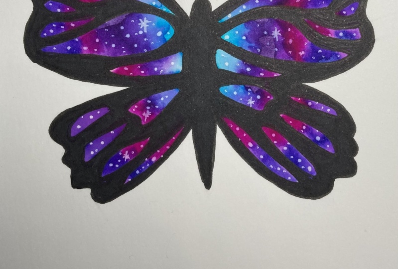 Galaxy butterfly
