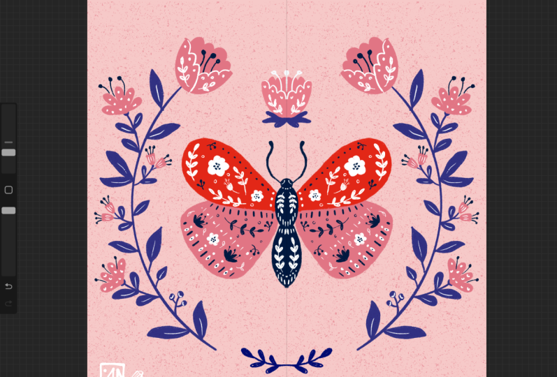 Butterfly in Procreate