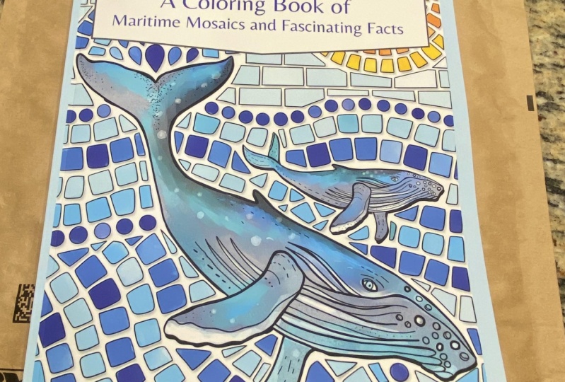 Coastal Splash: A Coloring Book of Maritime Mosaics and Fascinating Facts