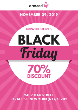 Black Friday Canva Poster Design - student project