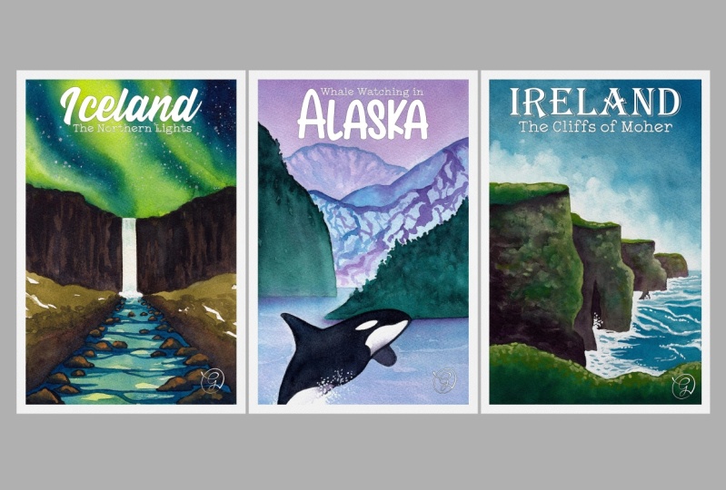 Watercolor Landscapes From Around The World
