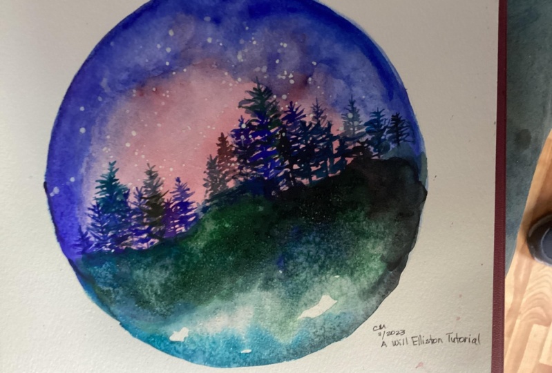 Night sky, a Will Elliston tutorial