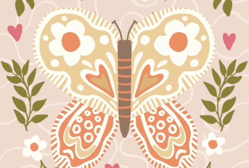 Folkart Butterfly
