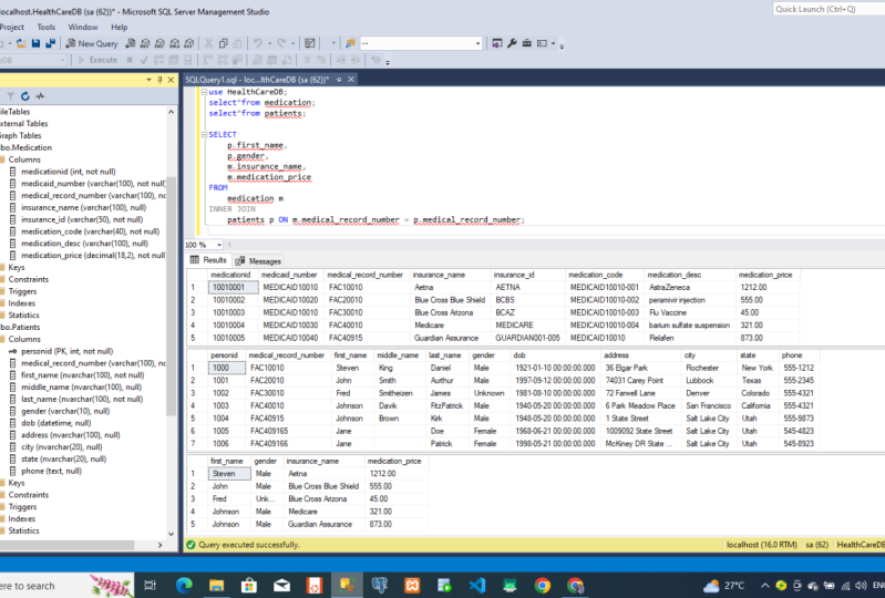 Query SQL Join inner join