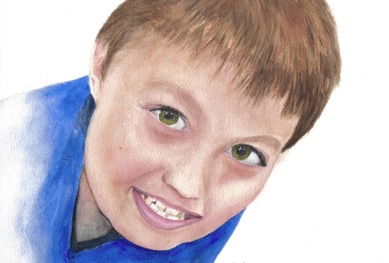 Grandson in Watercolor