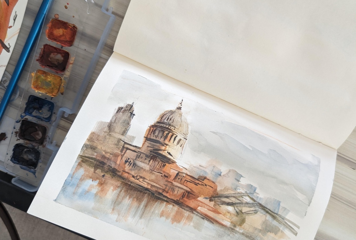 Based on St Paul's Reference Photo - student project