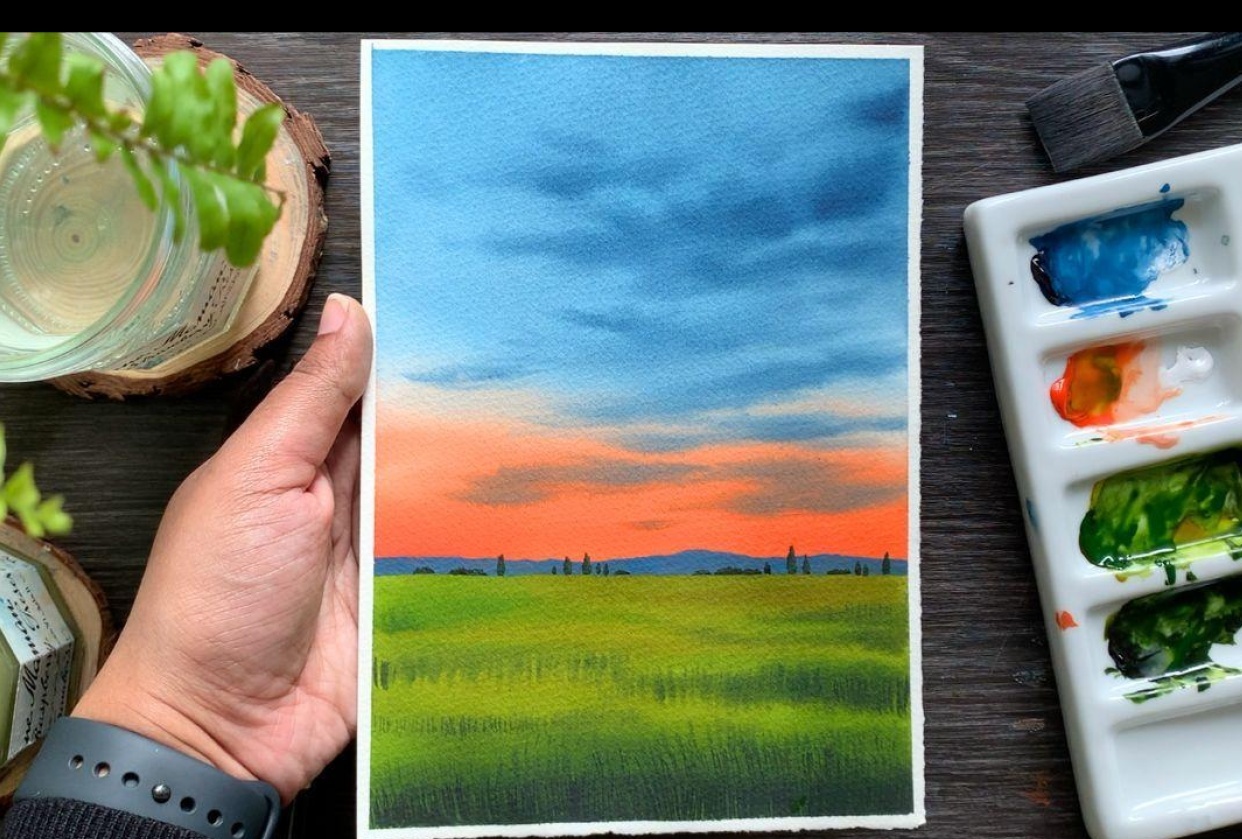 7 Day Watercolor Challenge - student project