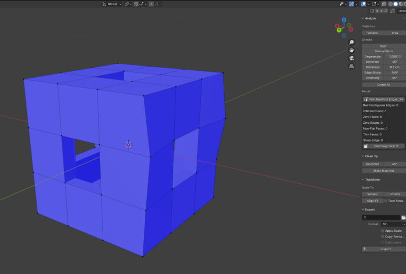 3D Printed Hollow Cube
