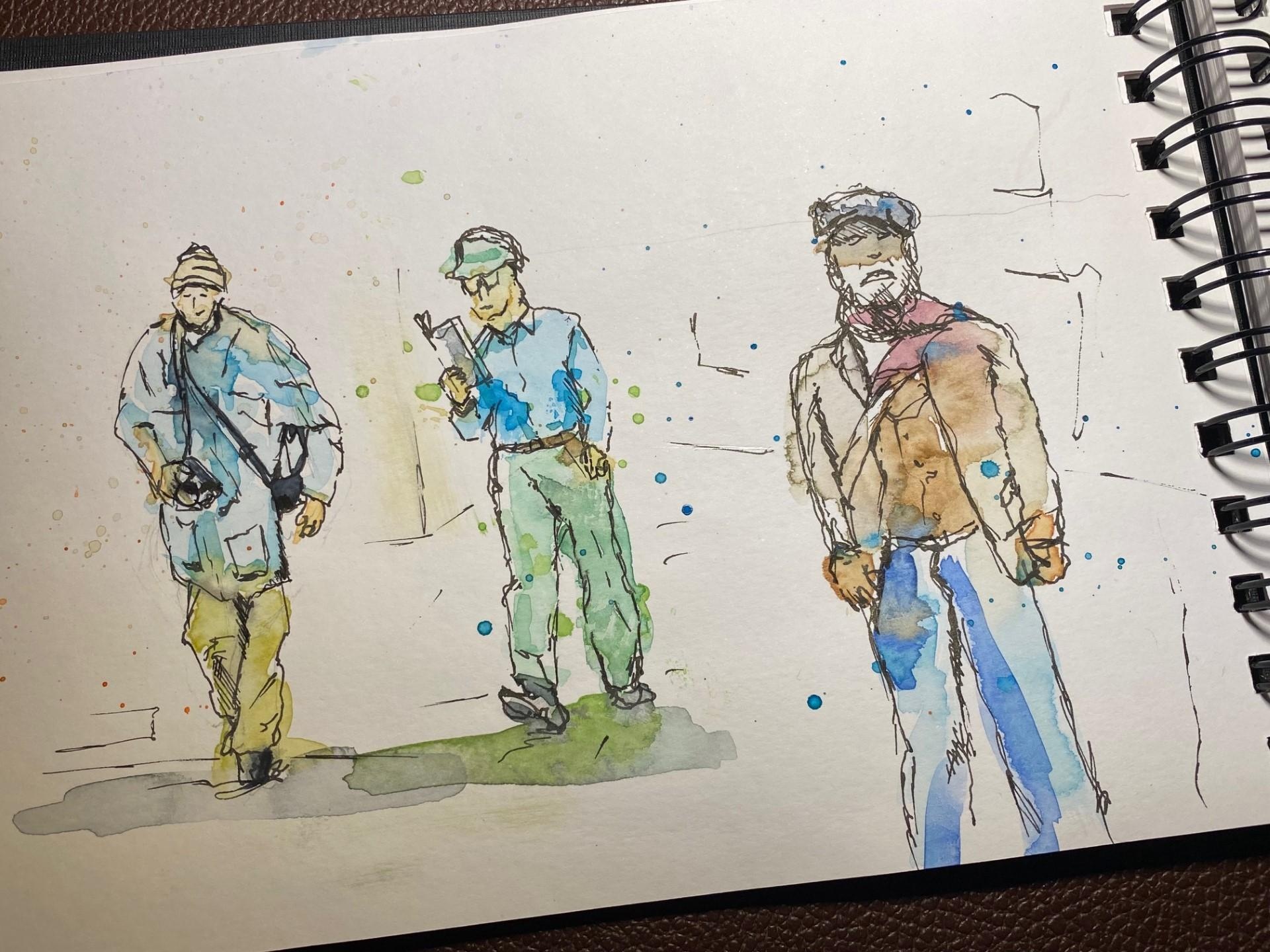 Sketching people - student project
