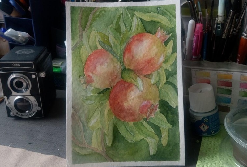 The negative painting technique