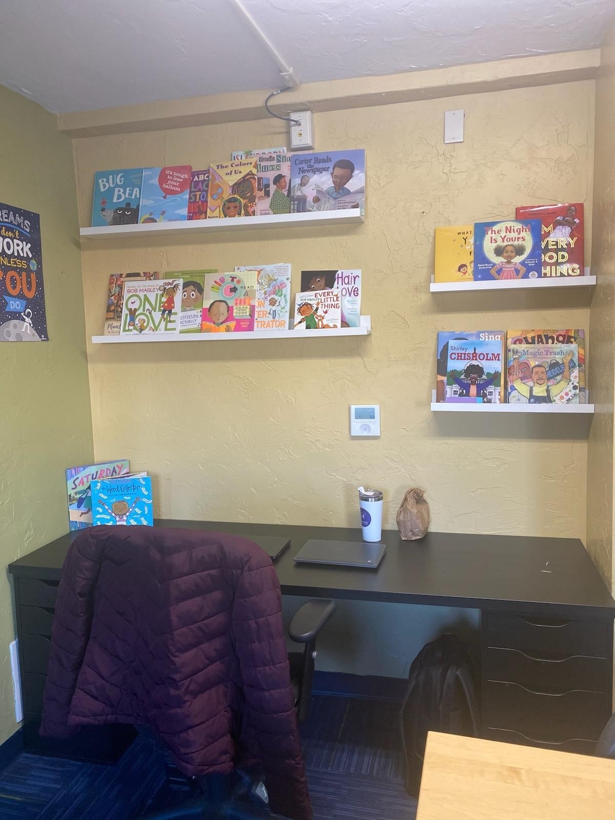 Workspace ready for the day - student project