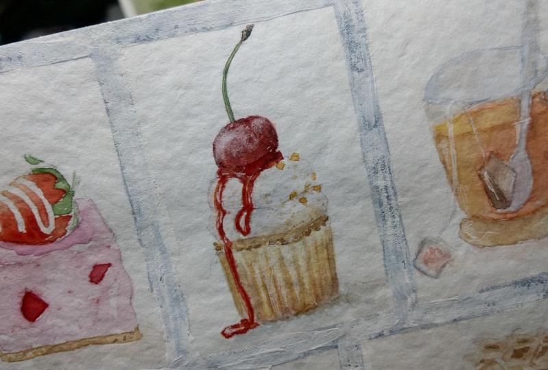Food Illustration completing the sketchbook