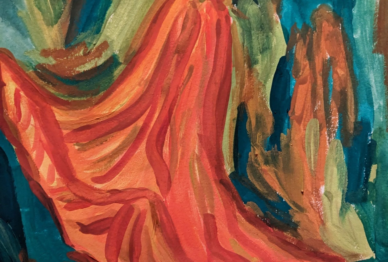 angel's trumpet flower - student project