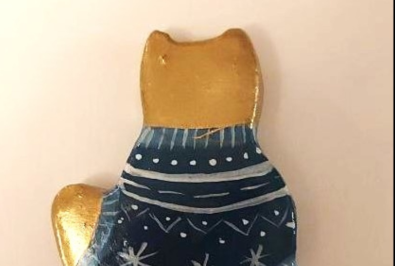 Airdry clay cat