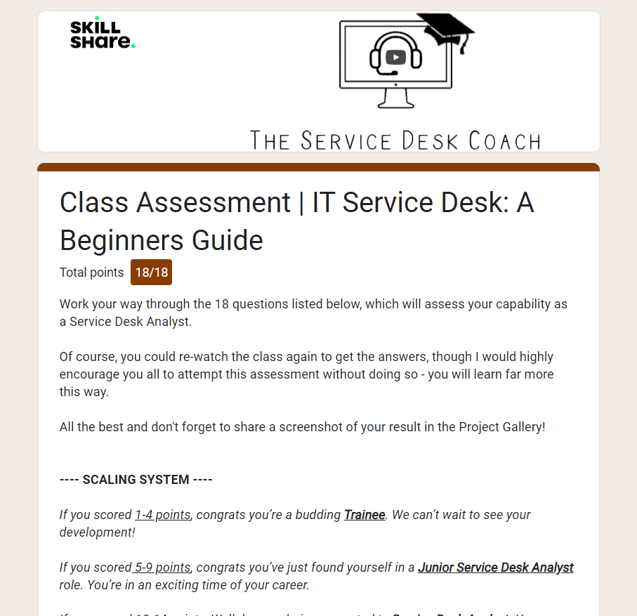 Bincy_Score - IT_Service_Desk