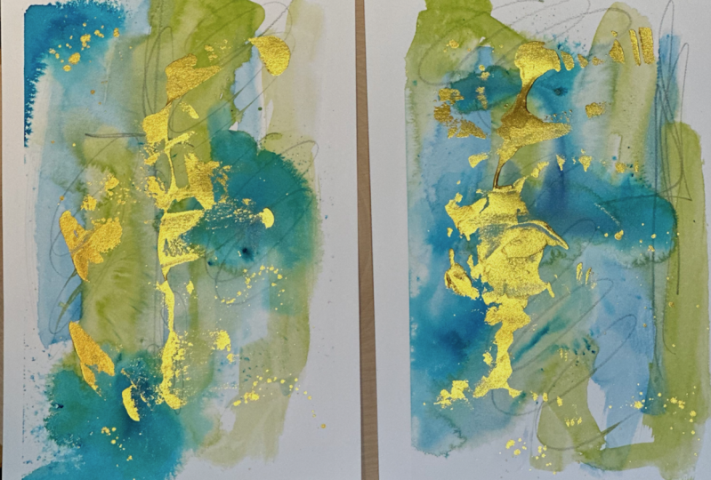 Watercolor Abstract                   `