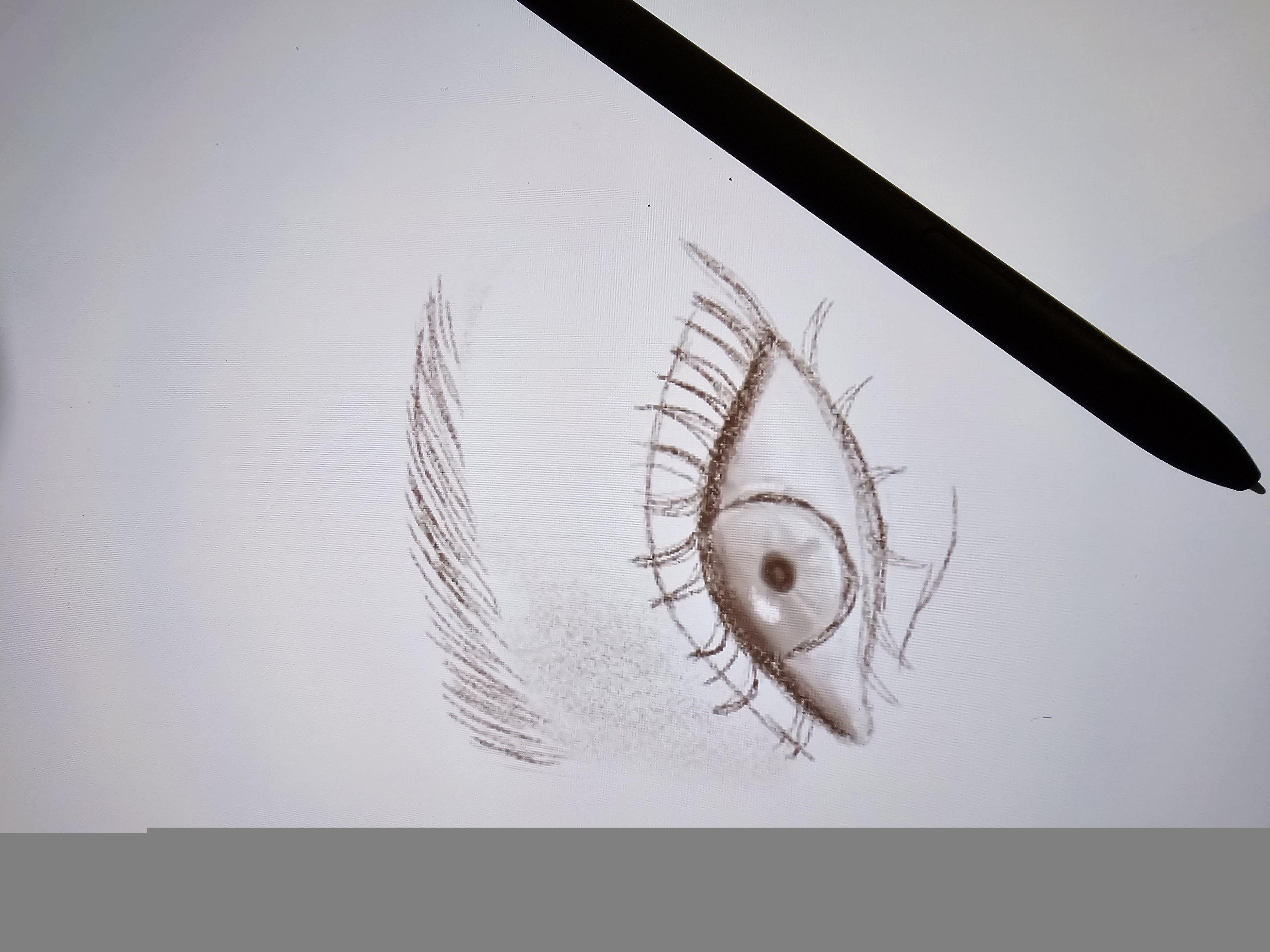 Drawing eyes - student project