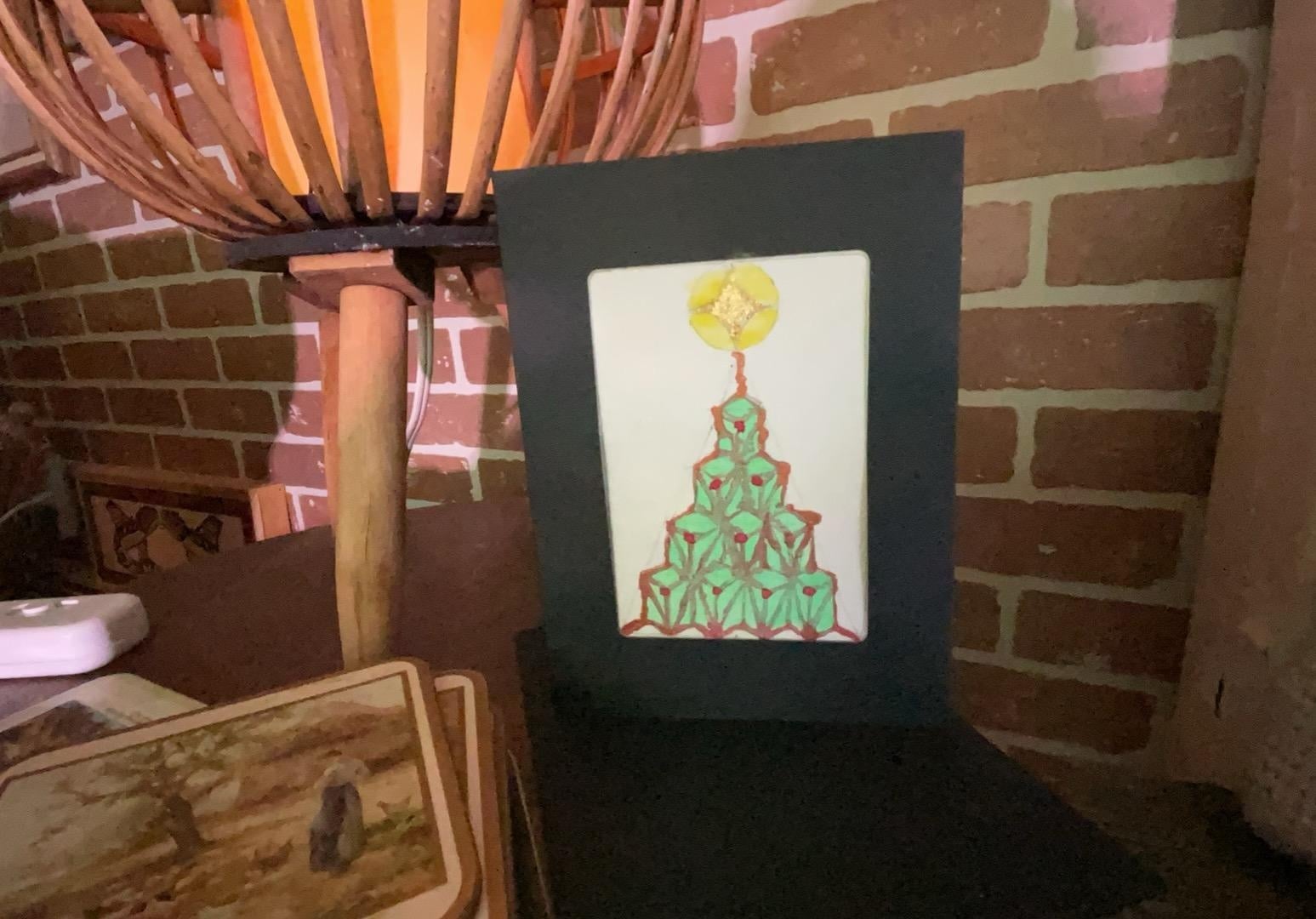 Xmas tree card - student project