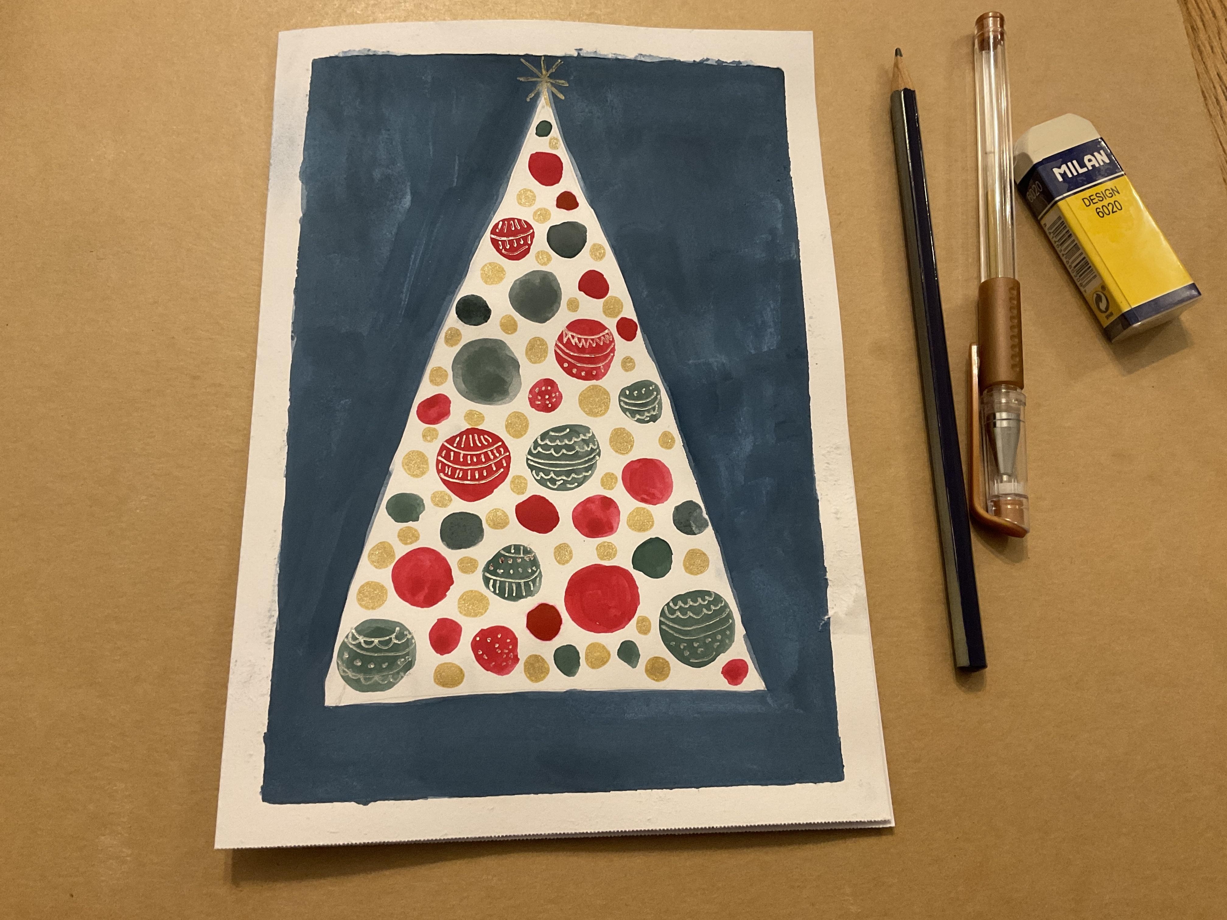 First Christmas card - student project