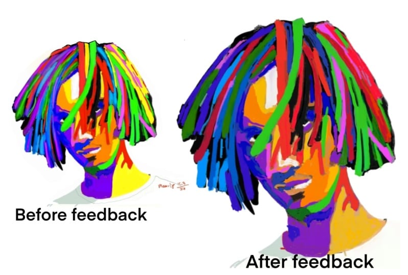 Colorful portraits