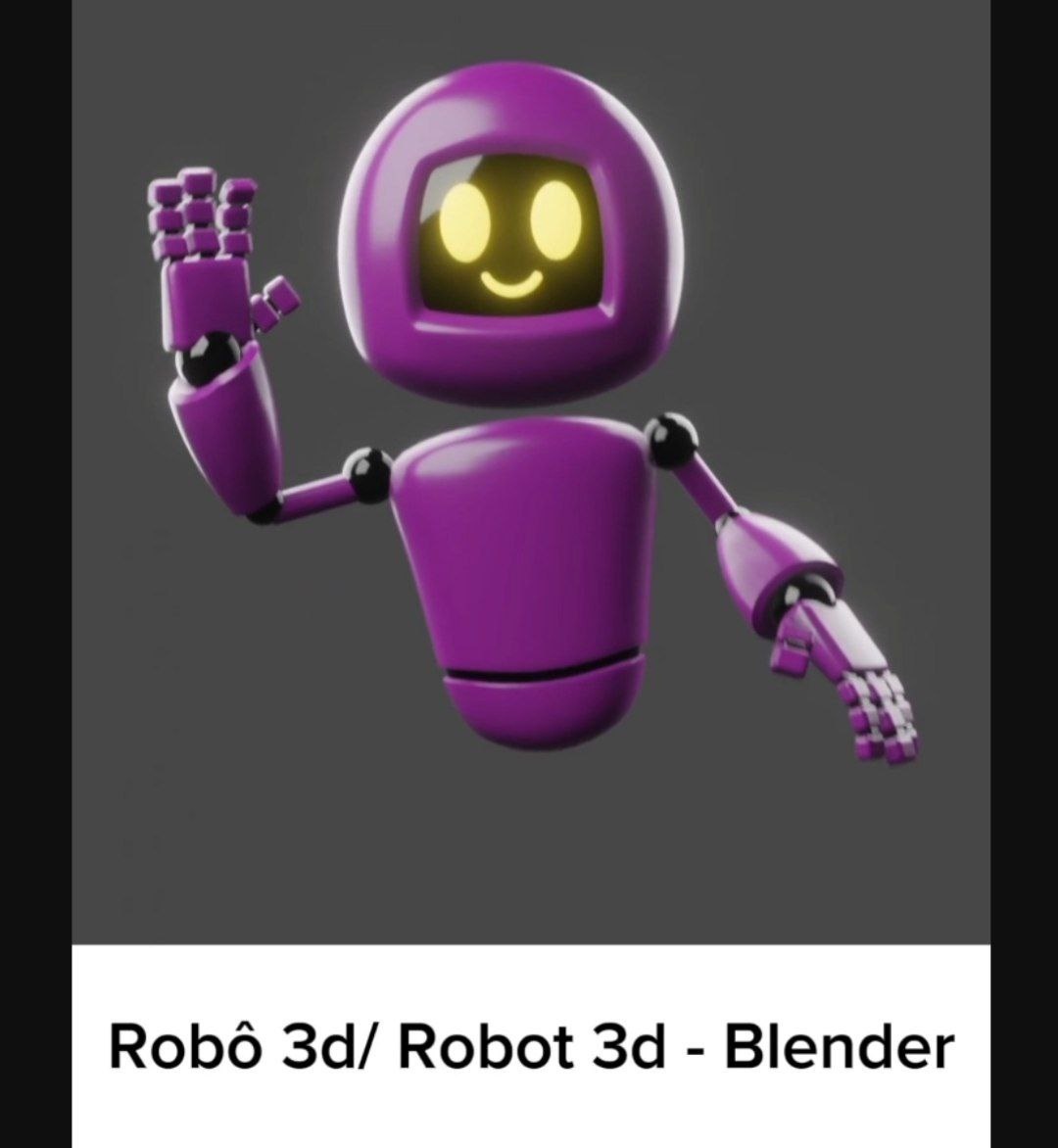 Robô 3d Animado com Blender - student project