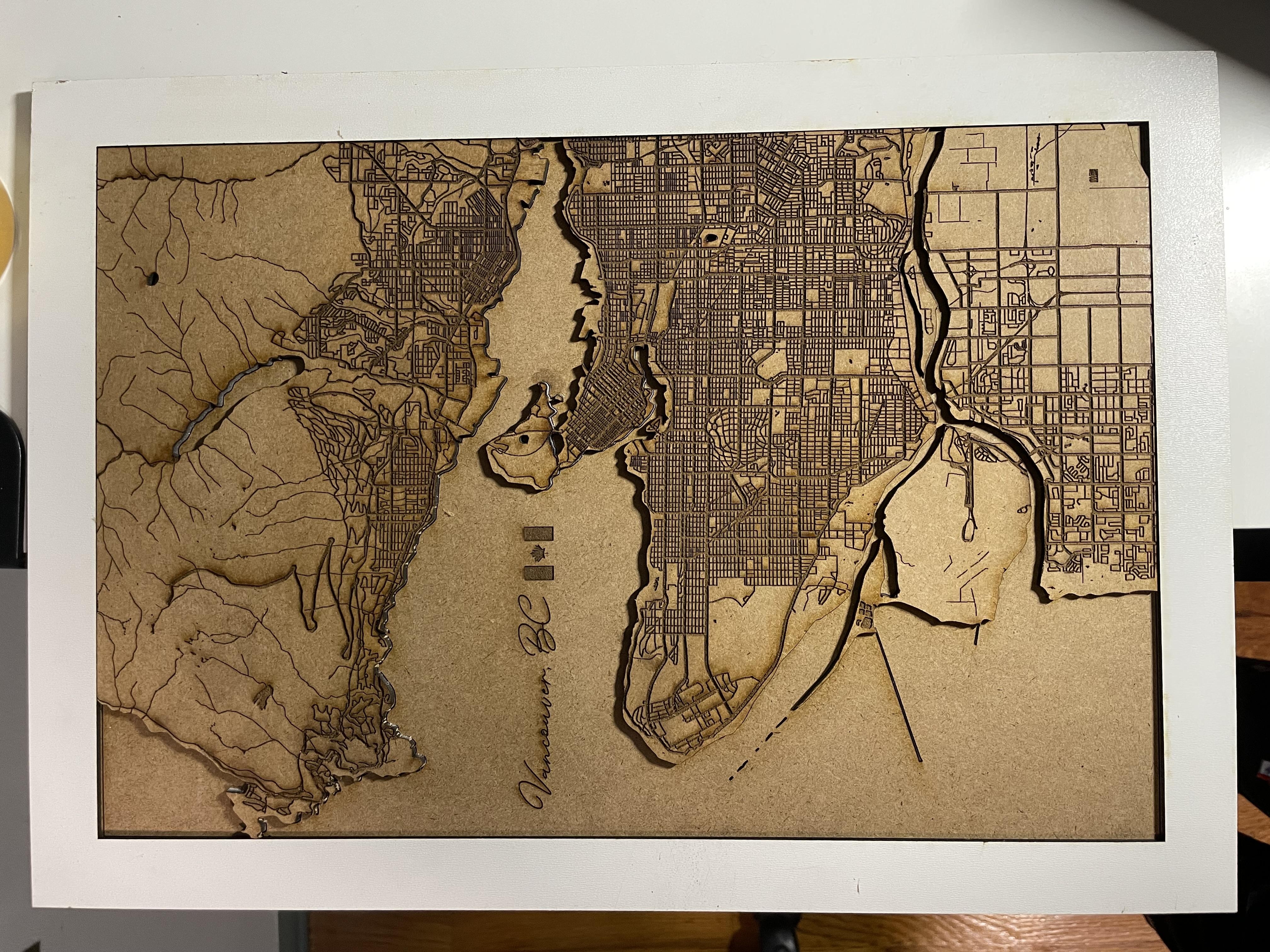 Map of Vancouver - student project
