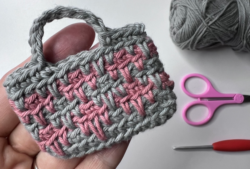 Mini Bag with Spike Stitches