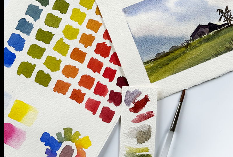 Limited Palette Landscape Painting