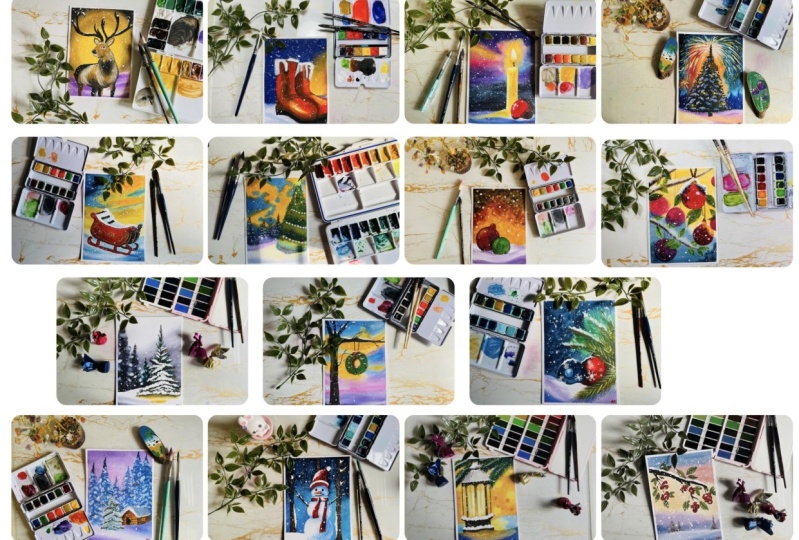 Whimsical Watercolour: Magical Christmas
