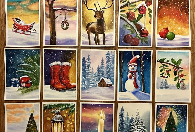 15 Festive Paintings for a Magical Christmas