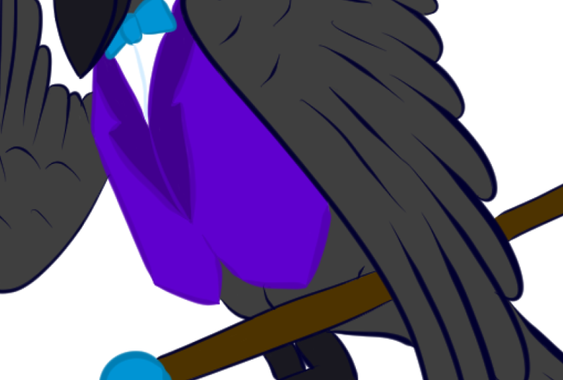 Dancing Crow Flat Color