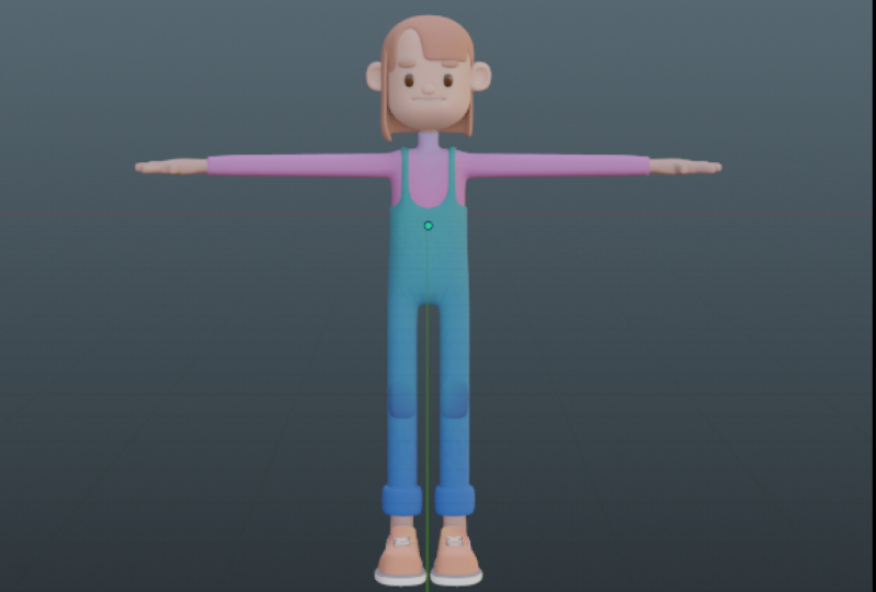First blender character