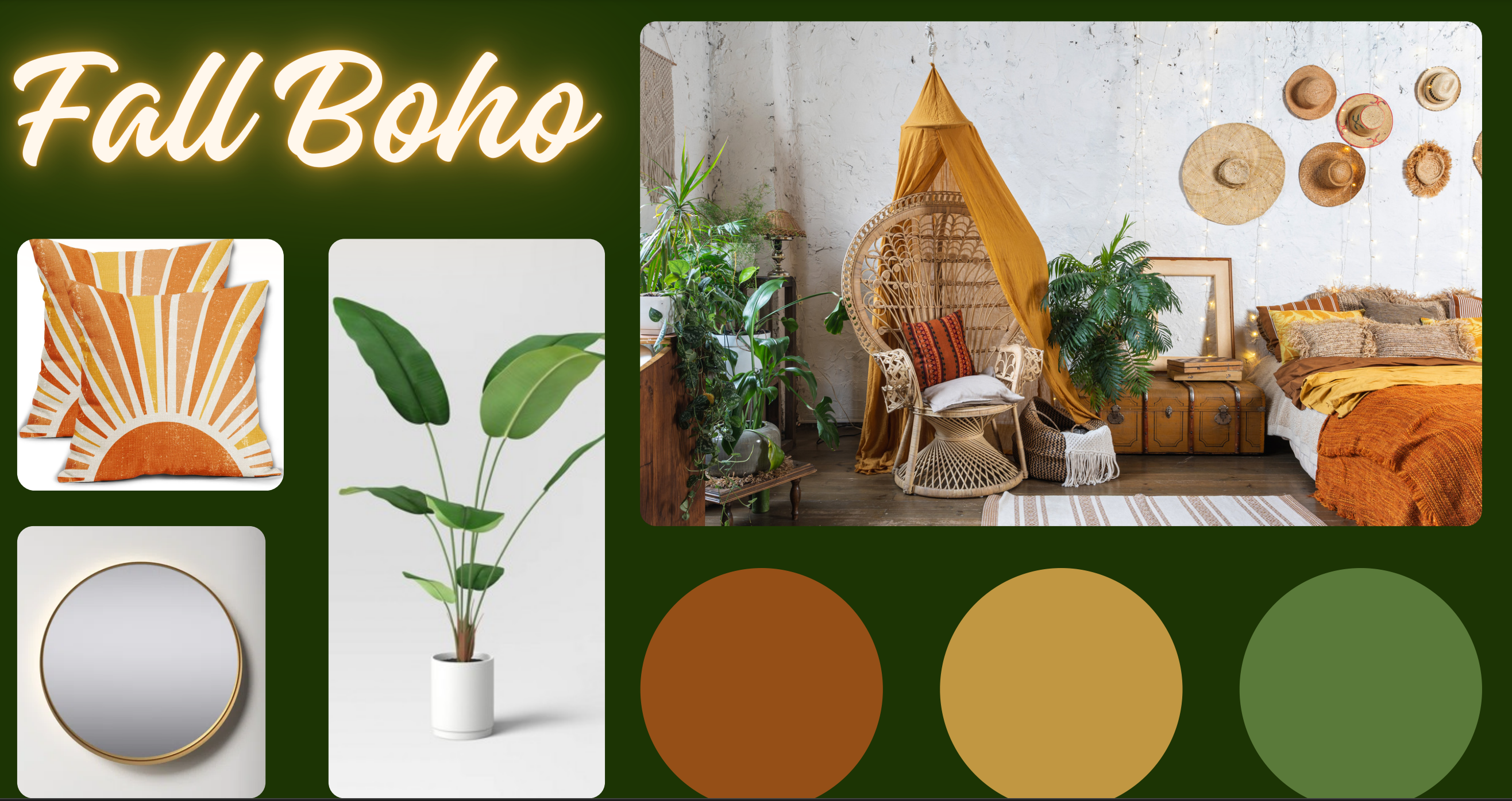 Fall Boho Theme - student project