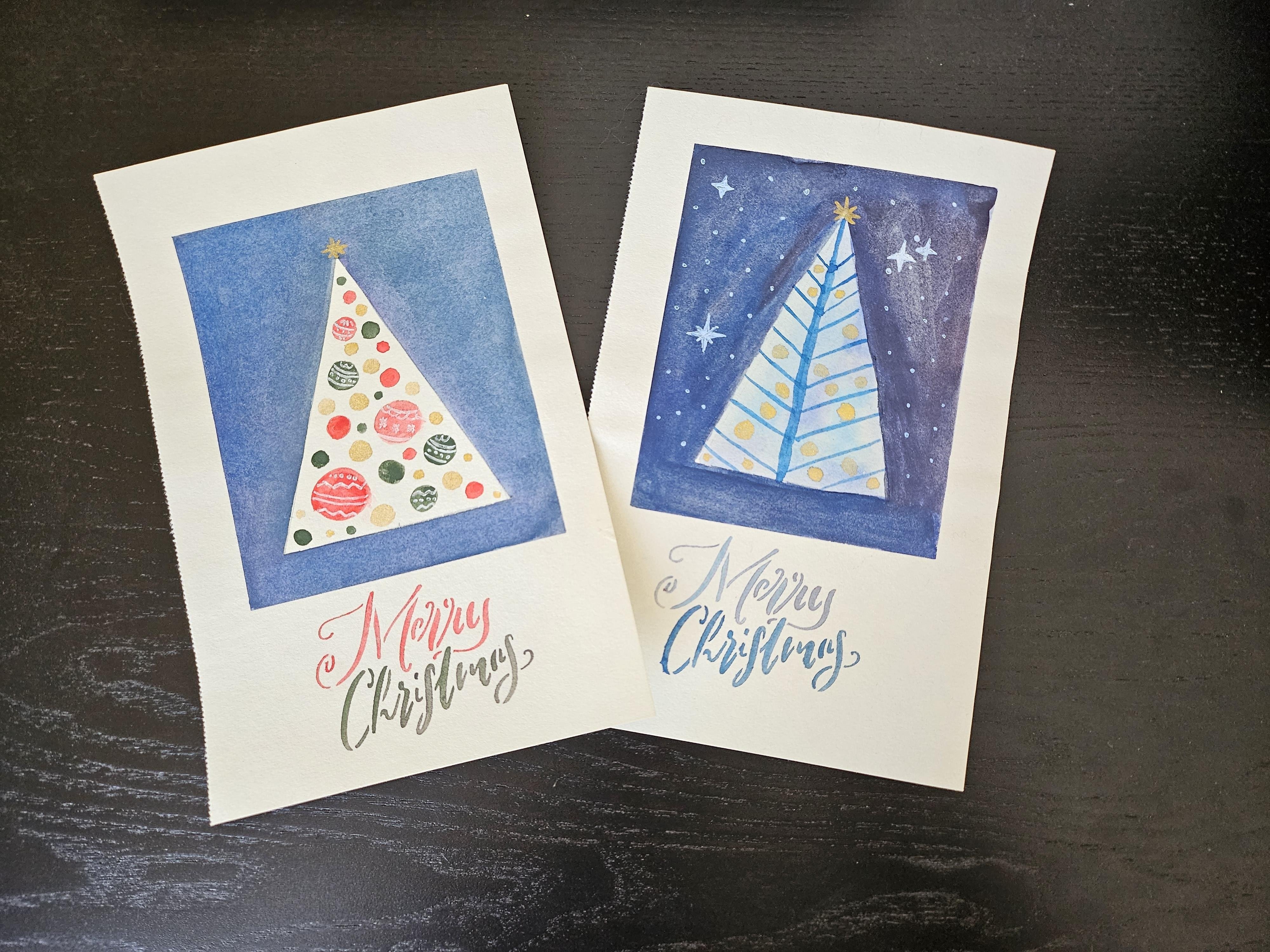 Mailed my cards to friends - student project