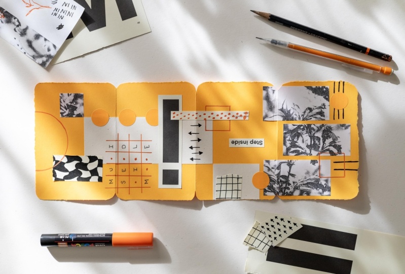 Accordion Collage Book