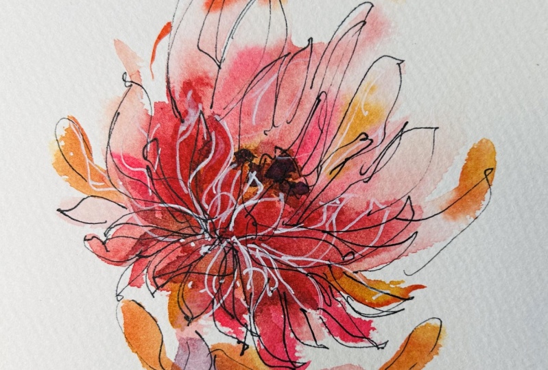 watercolour doodle