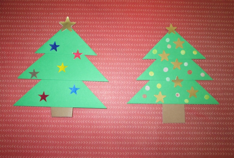 Origami Christmas Trees