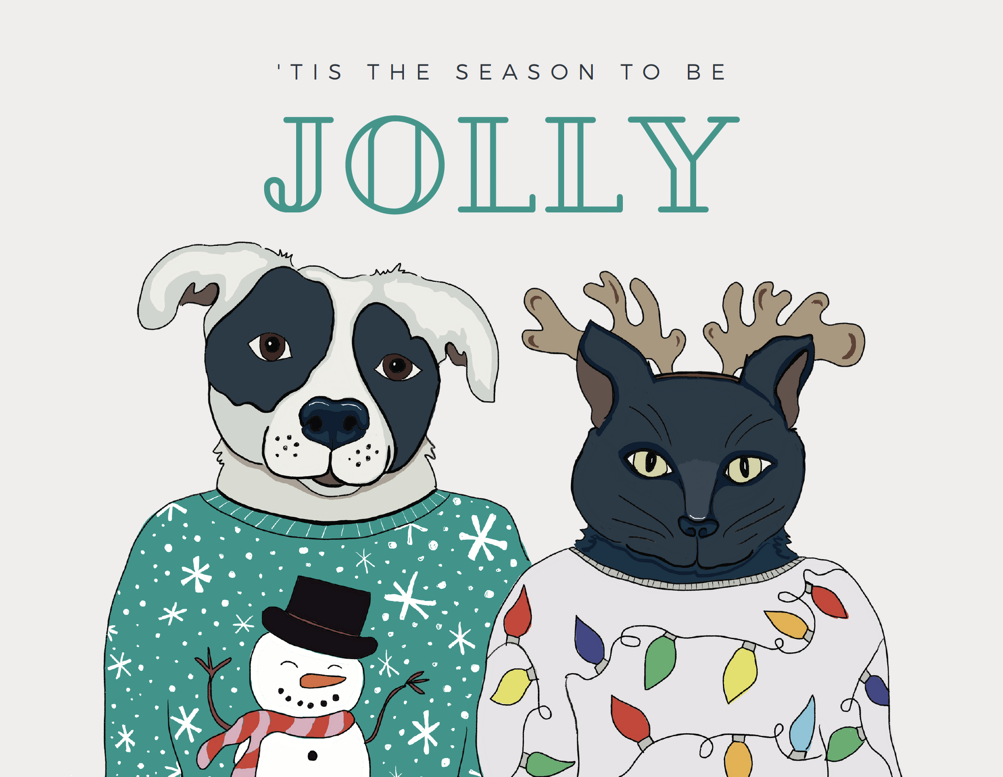 Lupi & Tate 2023 Holiday Card - student project