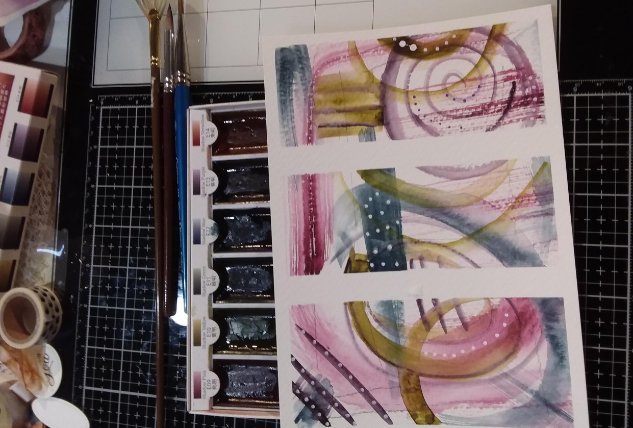 Japanese water colors - student project
