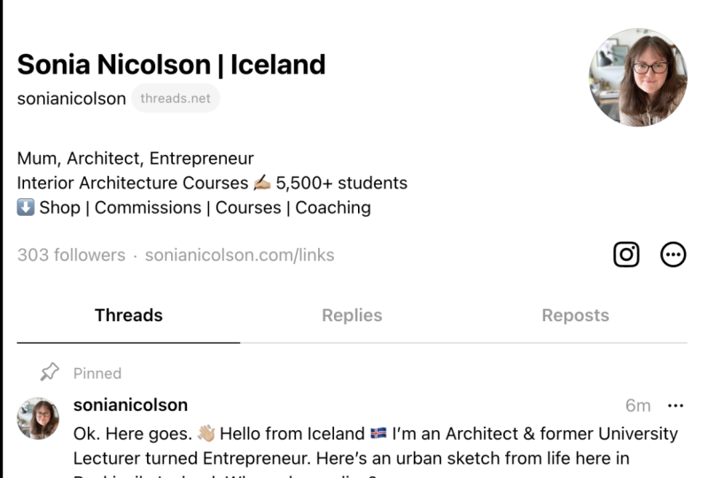 Threads @sonianicolson