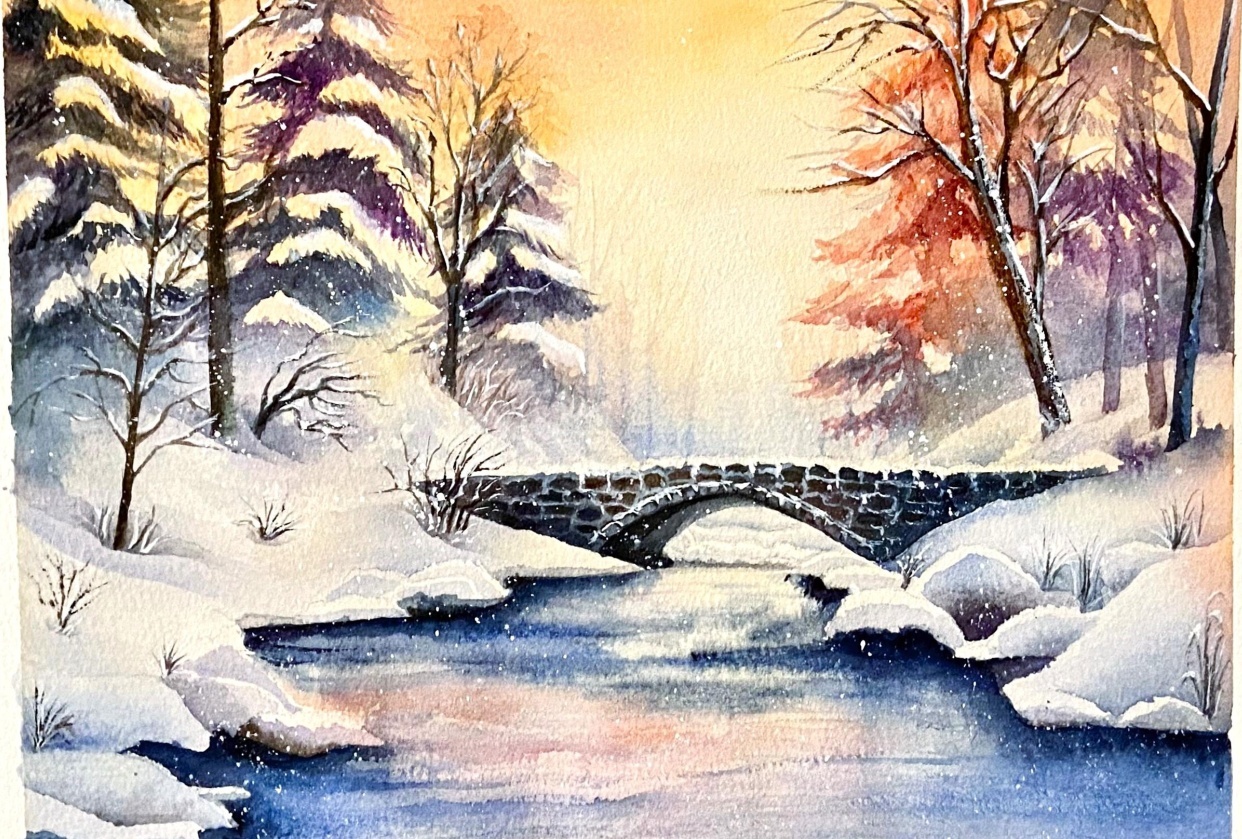 Winter landscape - student project