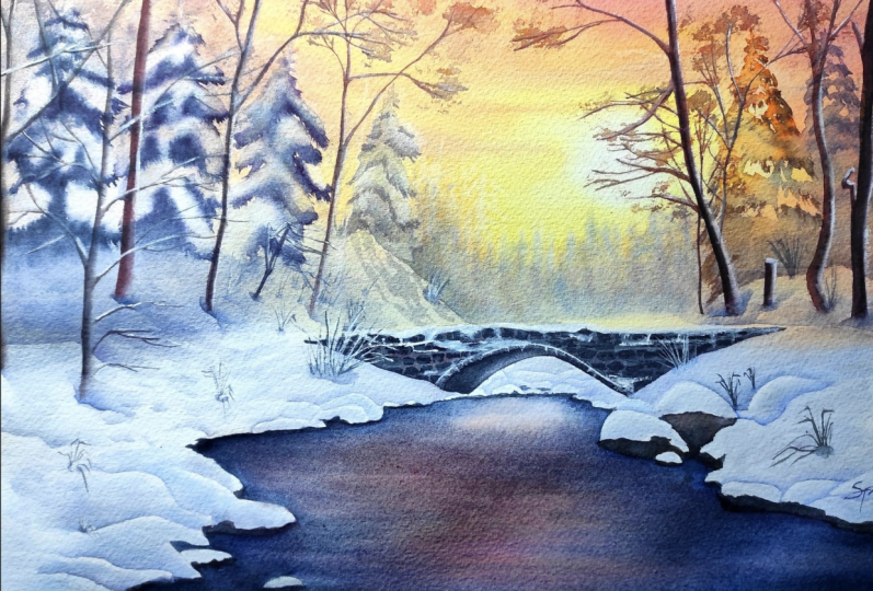 Snowy Bridge
