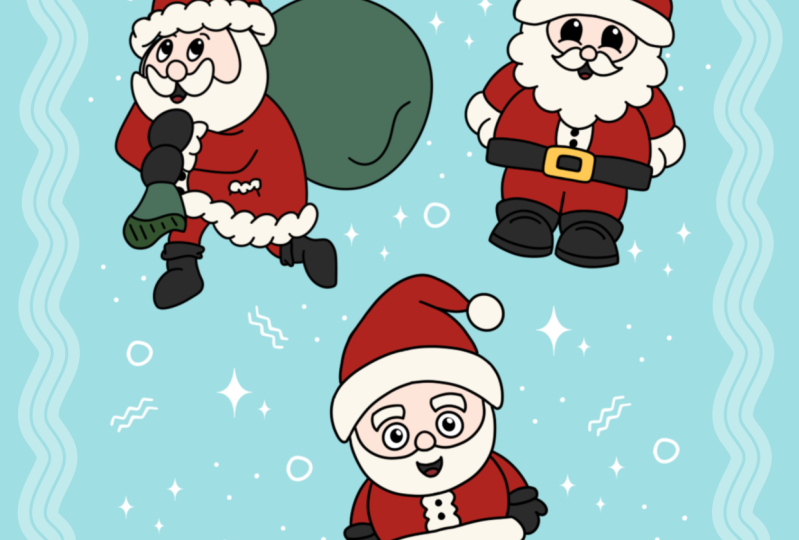 Three Little Santas!