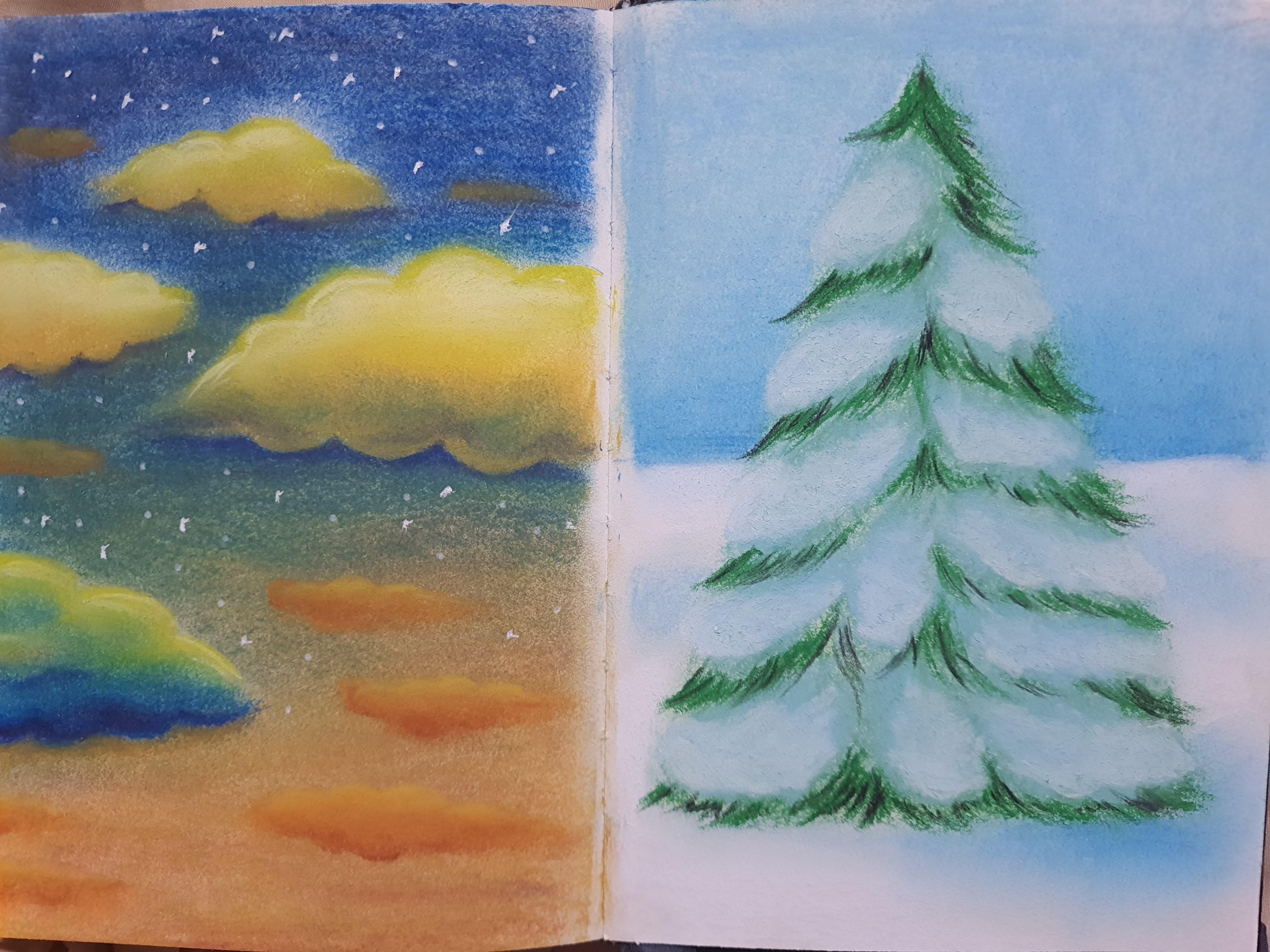 Sky and snow - student project