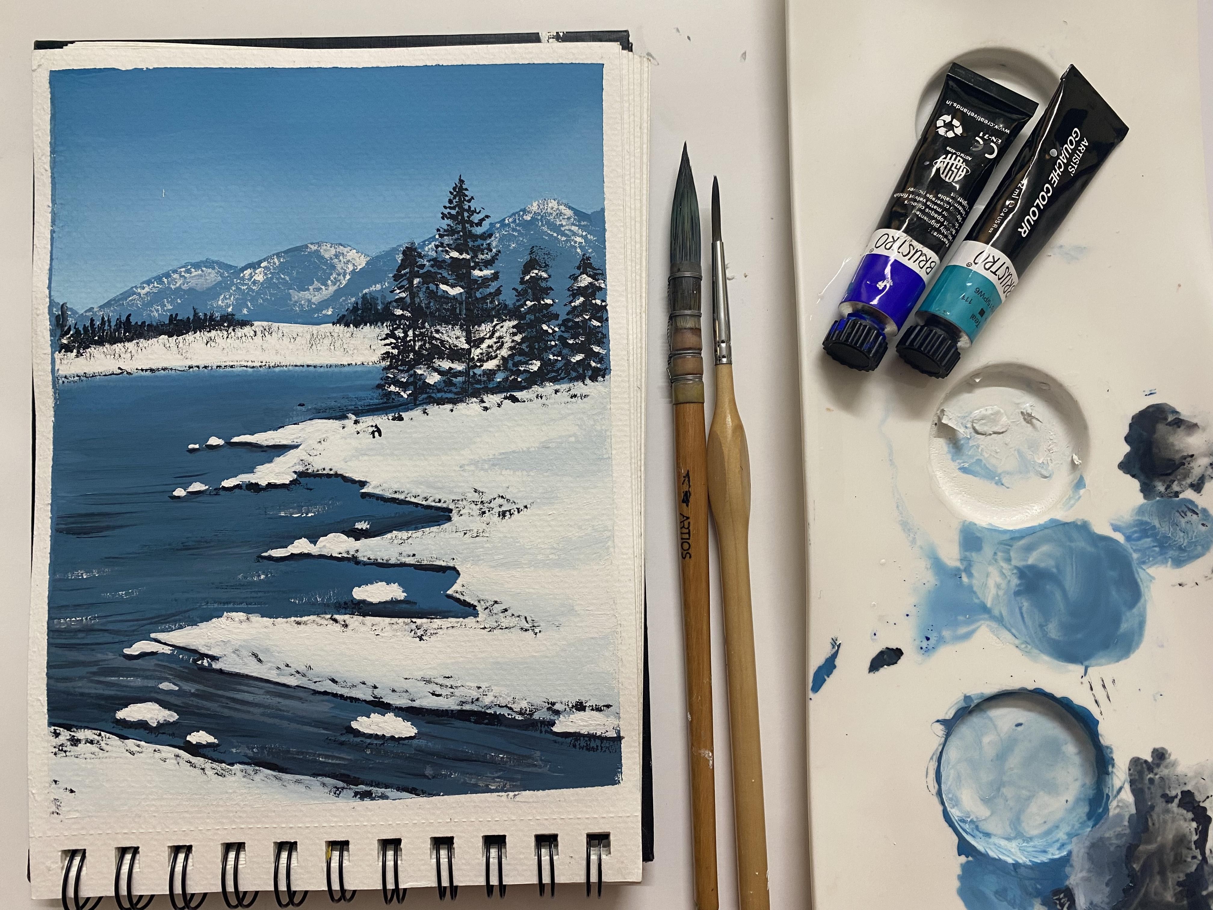 Winter landscape - student project