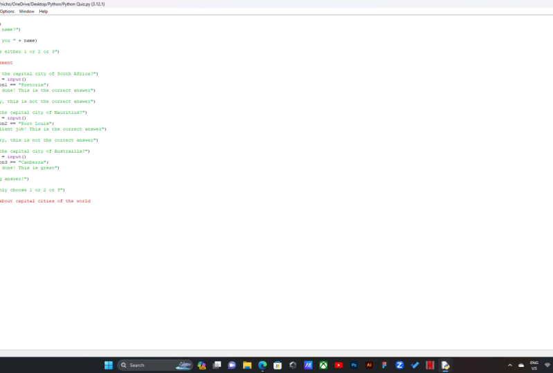 Python Quiz