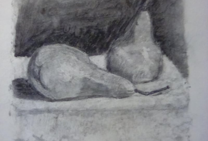 Pears and rose
