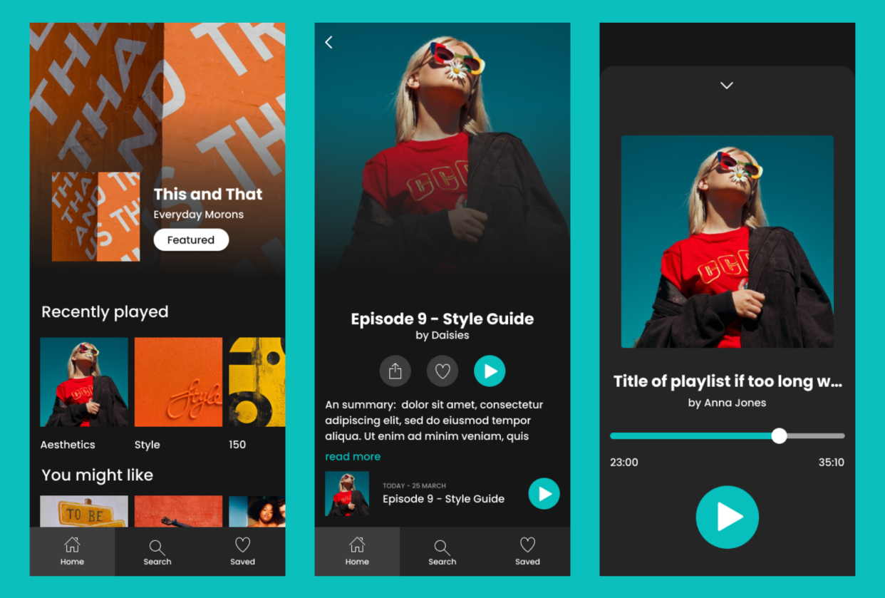 Podcast App - student project