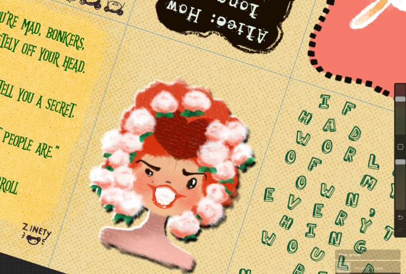 Digital gouache zine